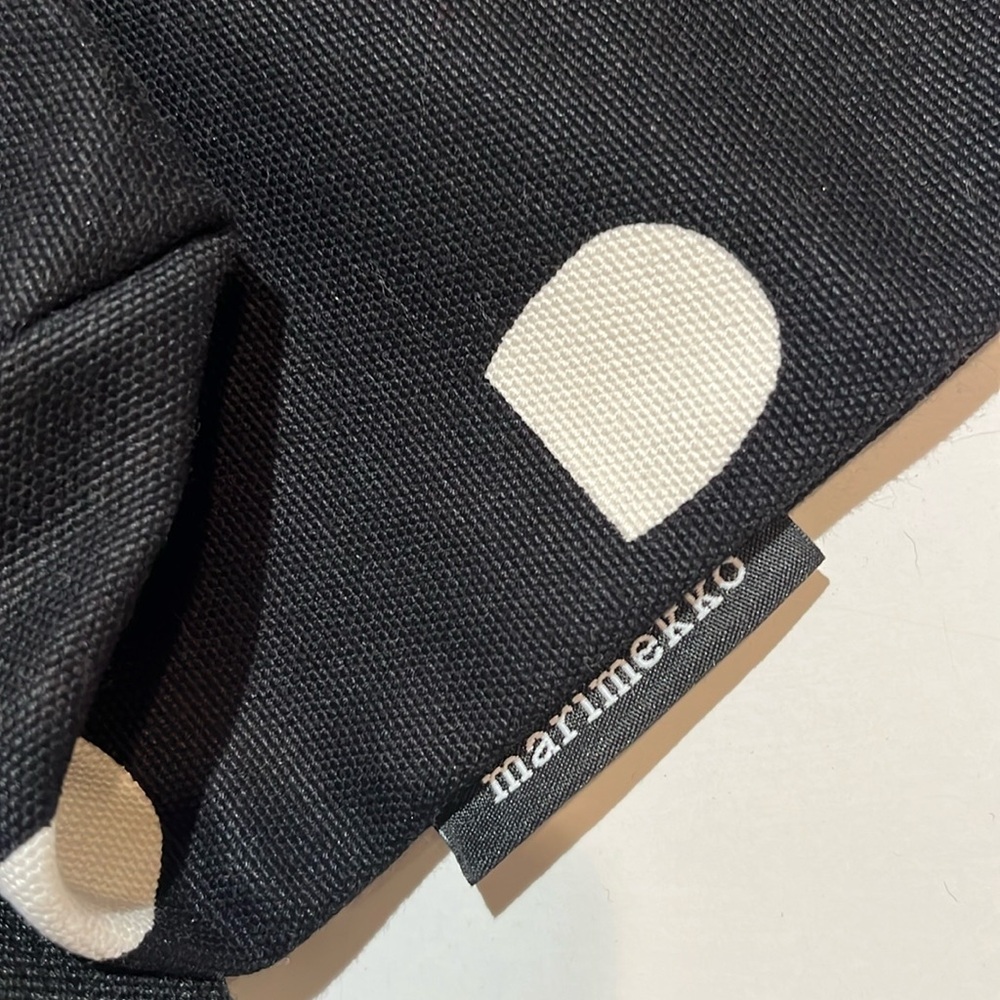 NWT Marimekko Italia Erika Backpack - Black/White - Picture 15 of 16